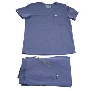 Figs Space Navy Leon Pants L Axim Top M/S Scrub Set